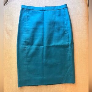 J. Crew Blue Pencil Skirt